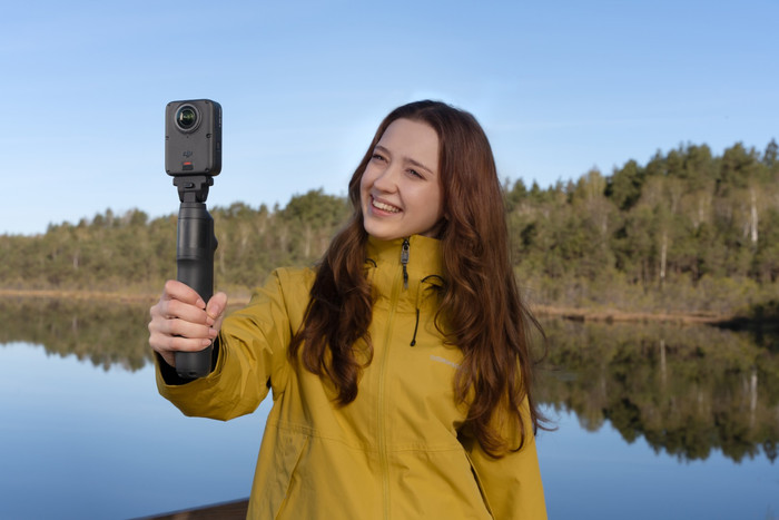 DJI Osmo 360 II Adventure Combo product in gebruik