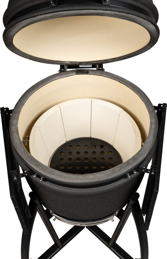 Grill Guru Prime Matte Black Medium binnenkant