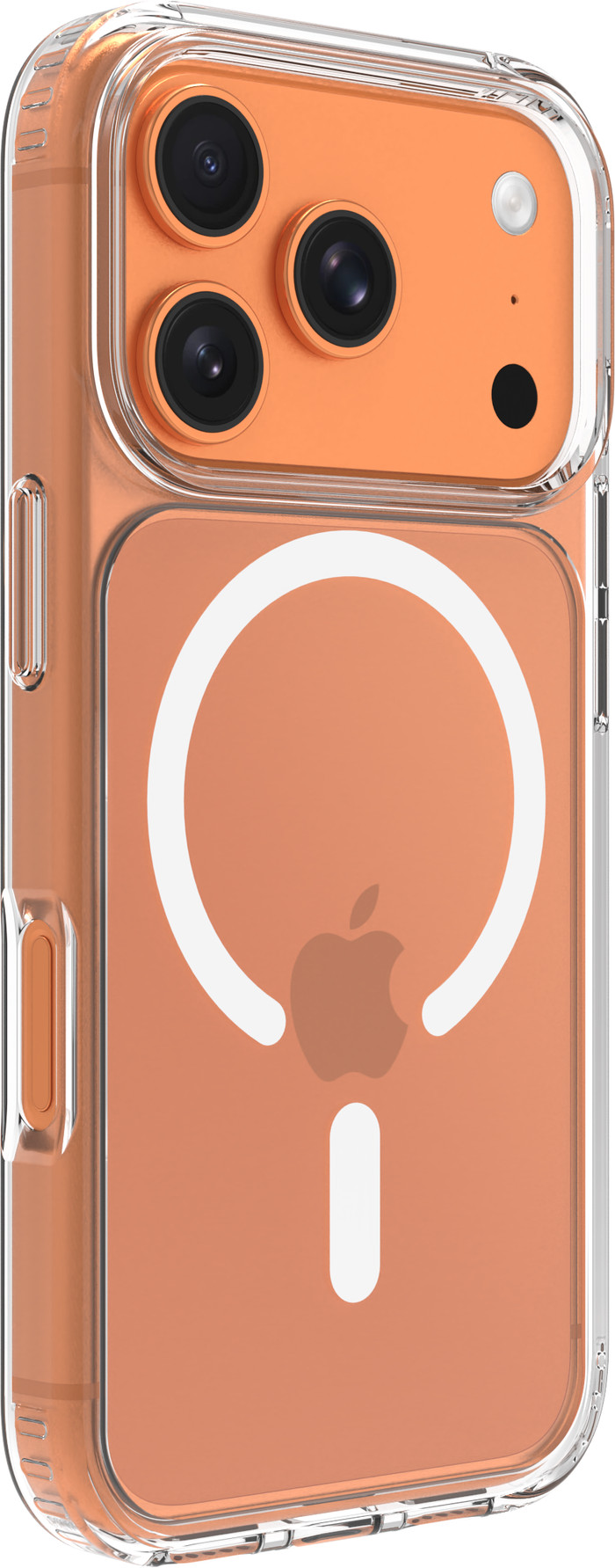 BlueBuilt Protective Back Cover met MagSafe iPhone 17 Pro Transparant linkerkant