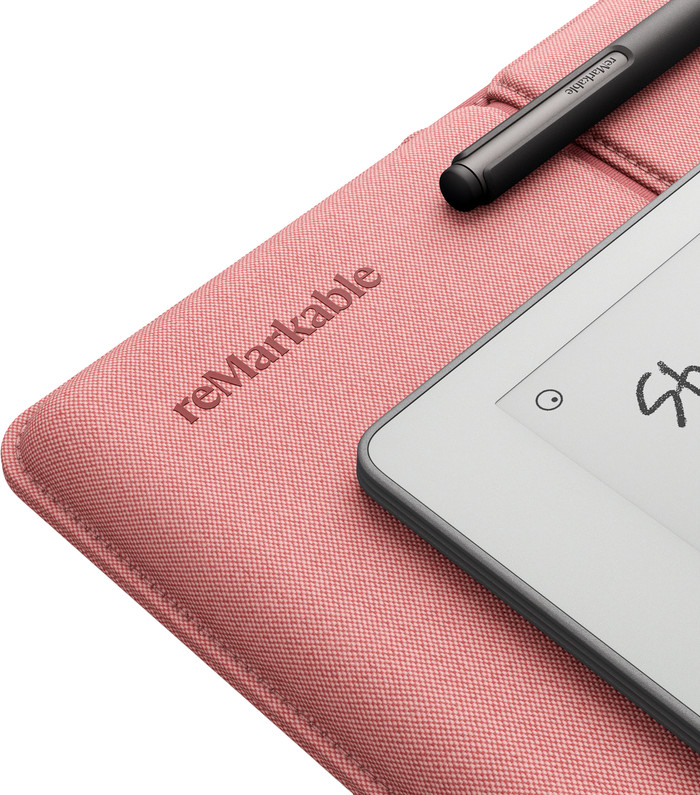 reMarkable Paper Pure met Sleeve Roze detail