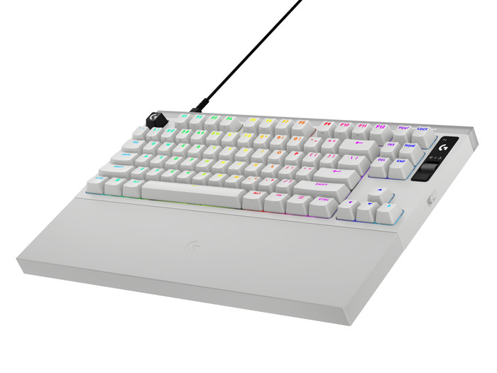 Logitech G PRO X2 RAPID TKL Gaming Keyboard White Qwerty right side