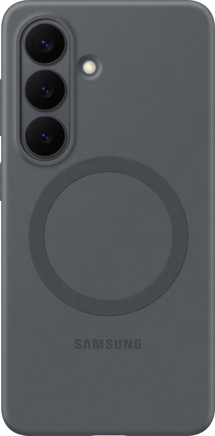 Samsung Galaxy S26 Plus Siliconen Back Cover met Magneet Zwart Main Image