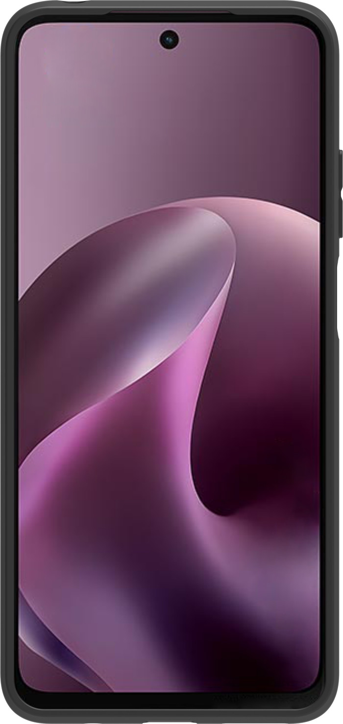 Just in Case Soft Design Motorola Moto G17 / G17 Power Back Cover Zwart voorkant