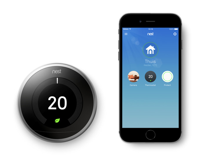 Google Nest Thermostat Argent visuel fournisseur