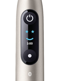 Oral-B iO 9 Goud met witte opzetborstel detail