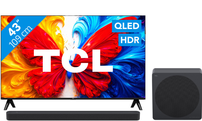 TCL QLED 43" S5L (2026) + TCL A65K Main Image