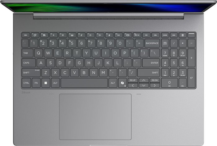 HP ZBook 8 G2i 16'' Copilot+ PC - DN8J1ET Qwerty bovenkant