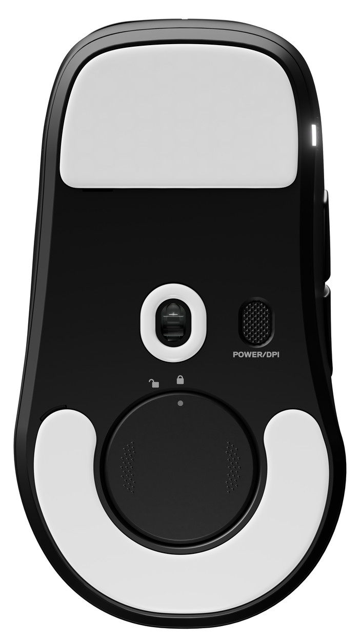 SteelSeries Sensei Pro WL Mini Draadloze Gaming Muis Zwart onderkant
