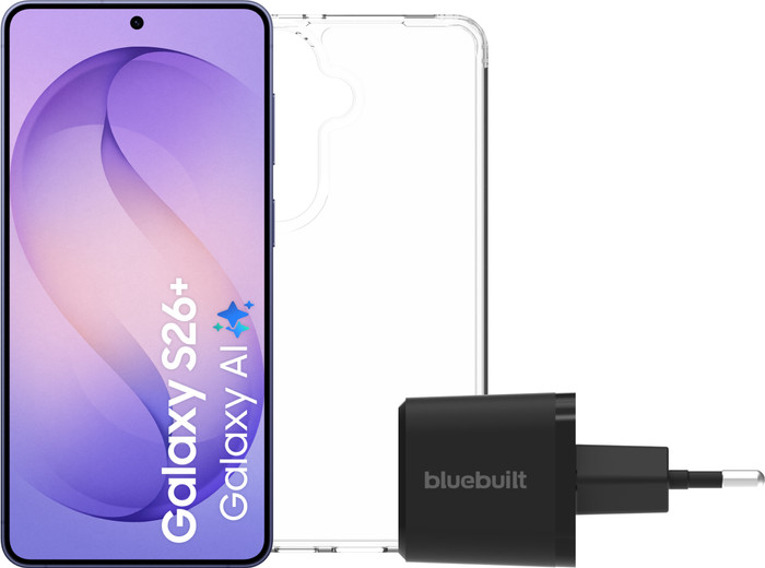 Samsung Galaxy S26 Plus 512GB Dark Blue 5G + Basic Accessory Pack Main Image