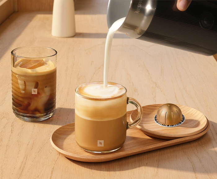 De'Longhi Nespresso ENV200GYAE Vertuo UP Antraciet + Aeroccino accessoire