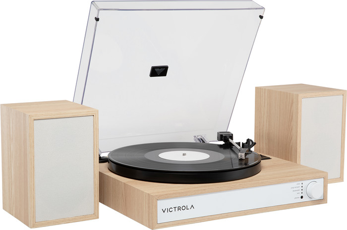 Victrola Harmony Light Brown left side