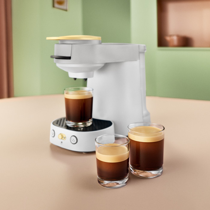 Philips koffiepadmachine Senseo Vibe CSA225/50 product in gebruik