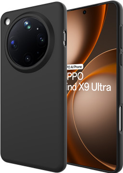 Just in Case Soft Design OPPO Find X9 Ultra Back Cover Zwart detail