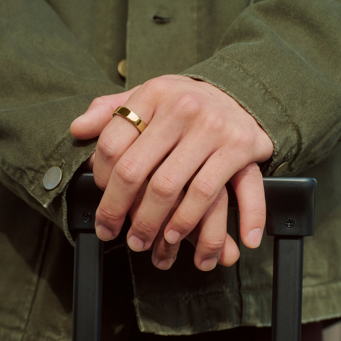 Oura Ring 5 Size 6 Gold visual supplier