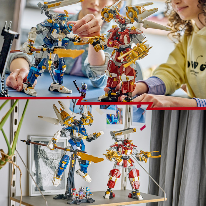 LEGO Ninjago De Twee Torenhoge Mecha 71870 product in gebruik