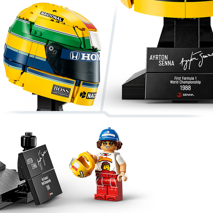 LEGO Editions F1 Ayrton Senna Helm 43024 detail