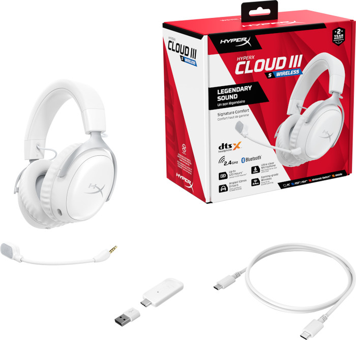HyperX Cloud III S Wireless Wit verpakking
