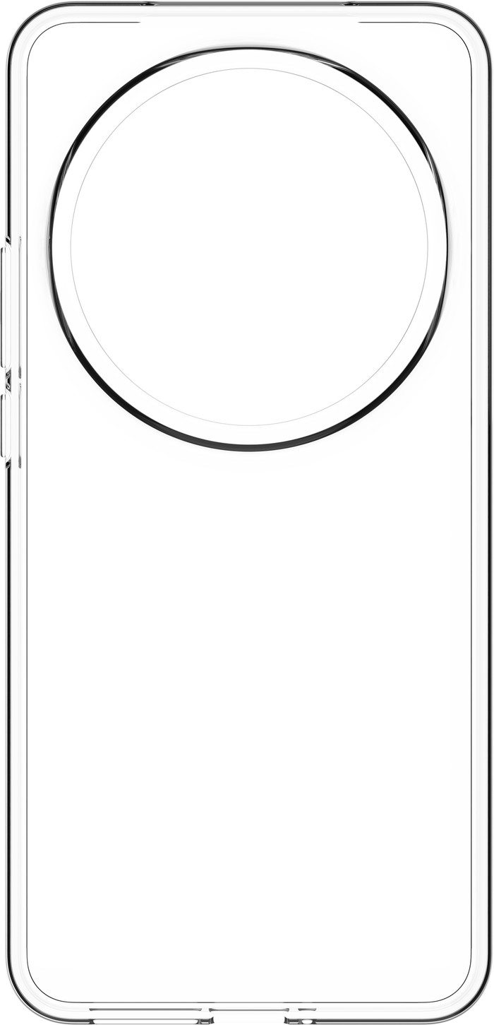 Just in Case Soft Design Xiaomi 17 Ultra Back Cover Transparant achterkant