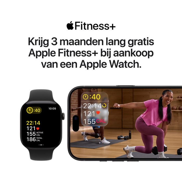 Apple Watch Series 12 Cellular 46mm Donkerbrons Sportband M/L visual leverancier