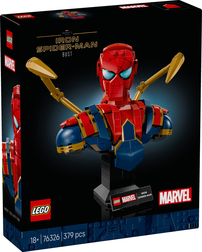 LEGO Marvel Iron Spider-Man buste 76326 verpakking