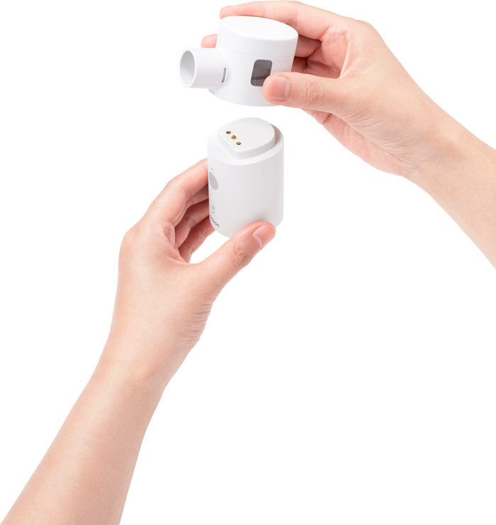Omron MicroAIR Move NE-U300-EO product in gebruik
