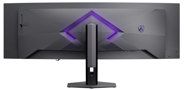 AOC AGON PRO AGP497UCZD QD-OLED Curved achterkant
