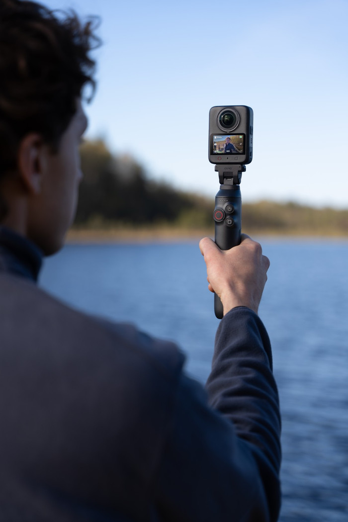 DJI Osmo 360 II Adventure Combo product in gebruik