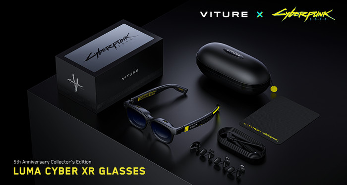 VITURE x Cyberpunk 2077 Luma Cyber XR bril visual leverancier