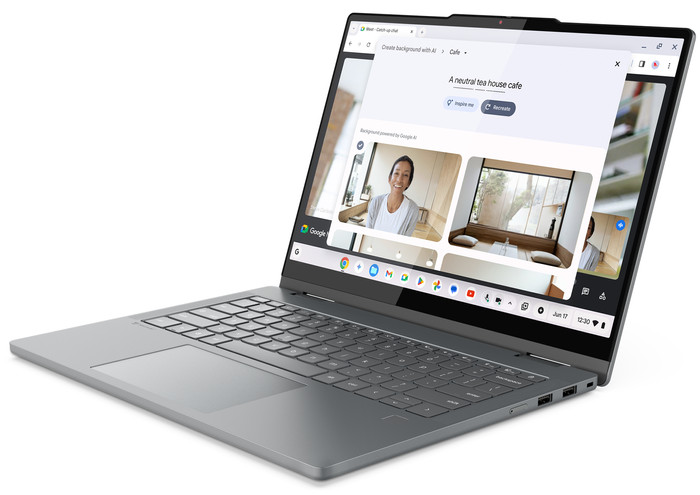 Lenovo Chromebook Plus 2-in-1 14ITN10 83LN002YMH rechterkant
