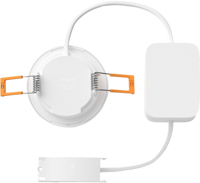 Philips Hue Recessed Spot Light Slim 3-pack - White and Color - 90mm - White detail