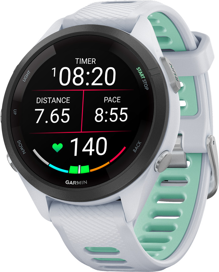 Garmin Forerunner 265S Wit rechterkant