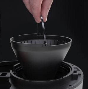 Russell Hobbs Buckingham Zilver Koffiezetapparaat +  Scanpart Permanent Filter detail