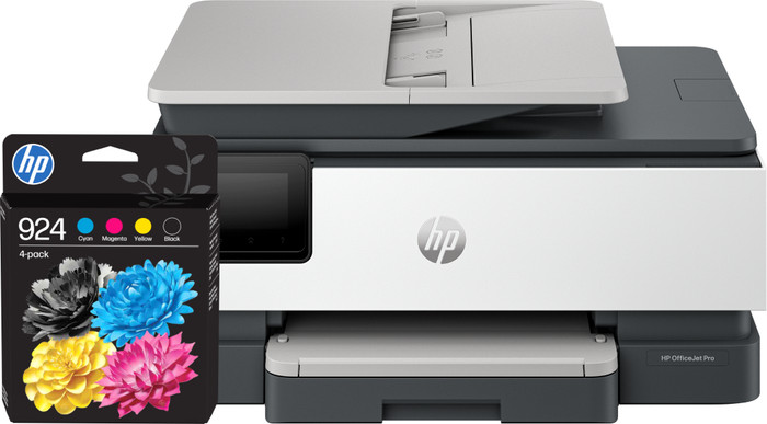 HP OfficeJet Pro 8122e + 1 set extra cartridges Main Image