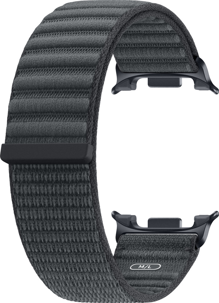 Samsung Galaxy Watch 9 Nylon Fabric Strap Black M/L detail