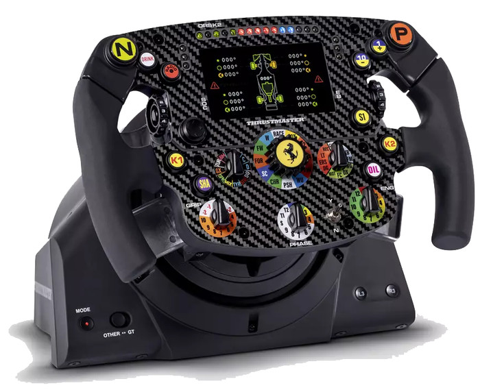 Thrustmaster Ferrari SF1000 Wheel Add-On product in use