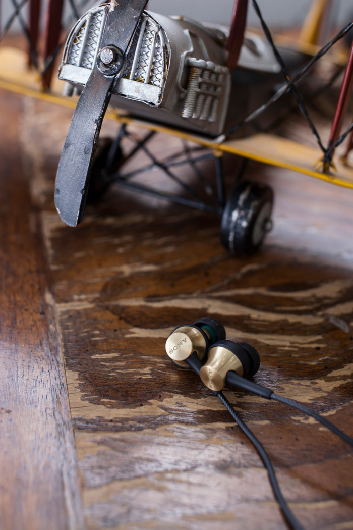 Sony MDR-EX650AP Gold produkt in gebrauch