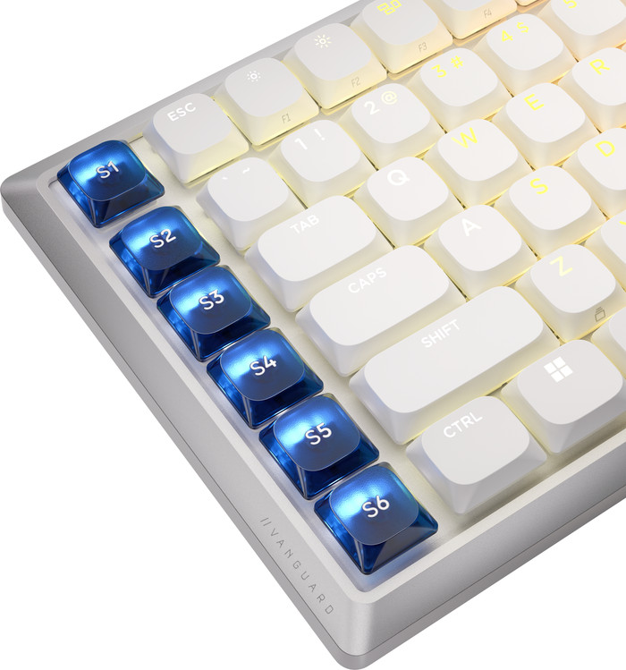 Corsair Vanguard AIR 99 Wireless Gaming Toetsenbord Wit Qwerty detail