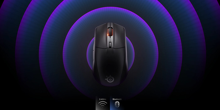 SteelSeries Rival 3 Gen 2 Draadloze Gaming Muis Zwart product in gebruik