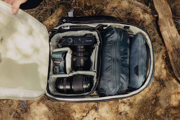 Peak Design Travel Backpack 30L Ocean binnenkant