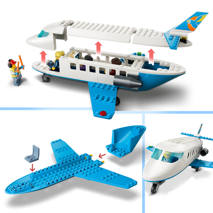 LEGO City Passagierstoestel 60492 detail