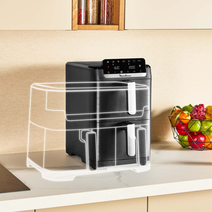 Moulinex Easy Fry Crispy Stack Dual EZ7528F0 visual leverancier