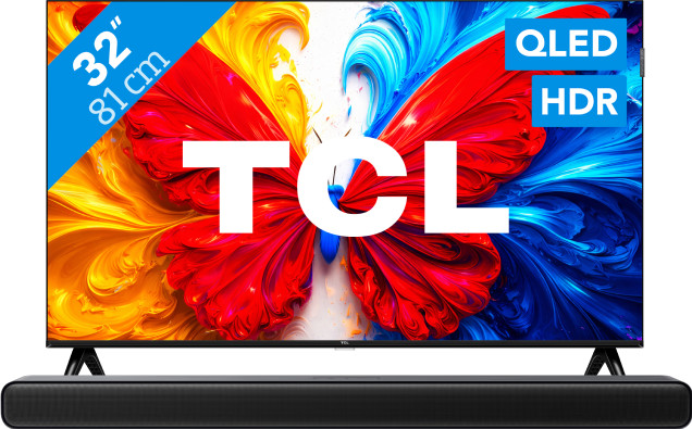 TCL 32" QLED S5L 4K (2026) + TCL S45H 2.0 Soundbar Main Image