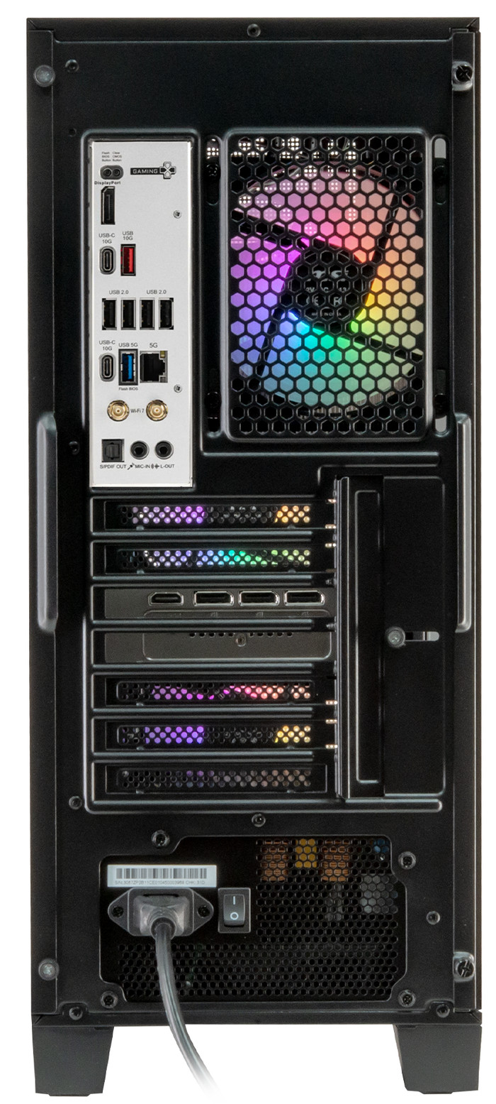 Cobalt x Powered by MSI - Tier 2 - RTX 5070 - Ryzen 7 9700X achterkant