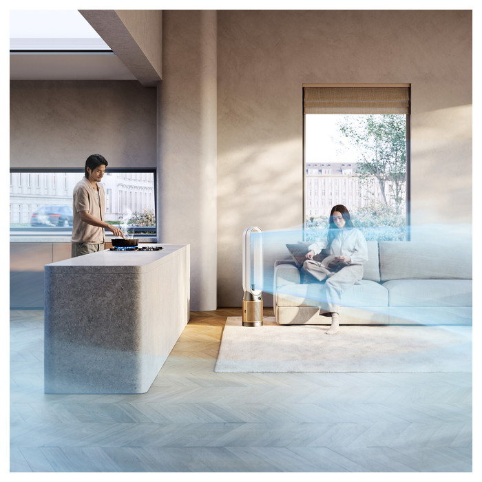 Dyson Find+Follow Purifier Cool PC3 product in gebruik