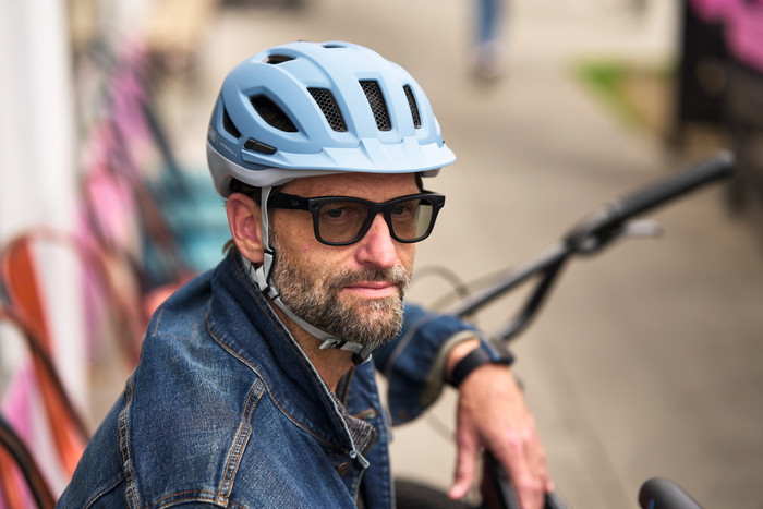 ABUS URBAN-I 4.0 ACE Blauw L product in gebruik