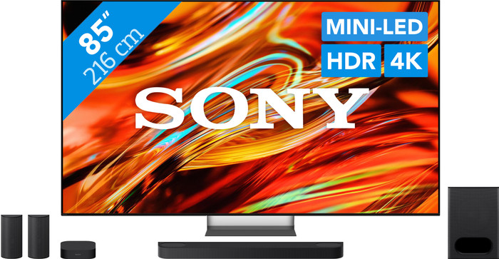Sony Bravia 7 II True RGB 85" (2026) + Sony Bravia Theatre System 6 Zwart Main Image