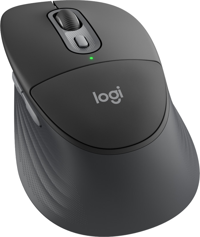 Logitech Signature Comfort Plus M850 L Draadloze Muis Graphite achterkant