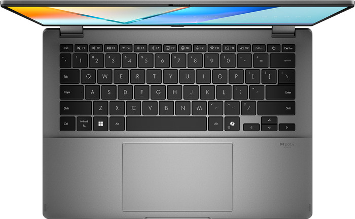 ASUS Vivobook 14 Flip OLED Copilot+ PC TP3407SA-SG167W bovenkant