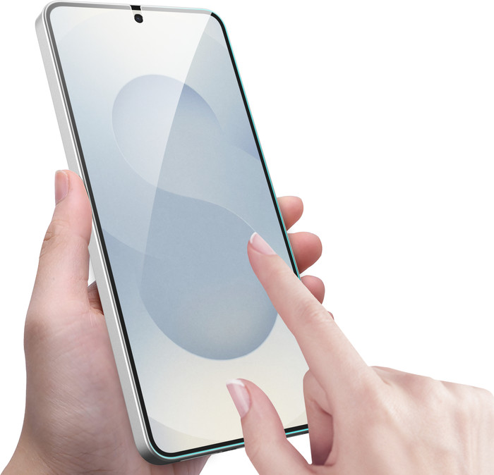 Just in Case Tempered Glass Samsung Galaxy S26 Screen Protector product in use