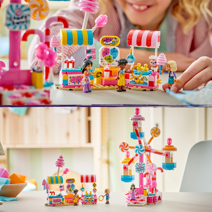 LEGO Friends Reuzenrad van Snoep en Cupcakes 42700 product in gebruik